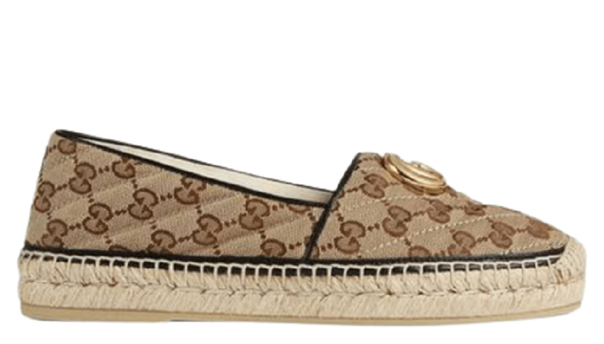 Giày Gucci Beige Women's GG matelassé canvas espadrille 621239-KQWM0-9765
