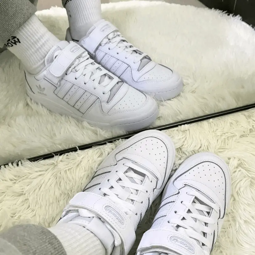 Giày Adidas Forum Low 'Triple White' FY7755 - Ảnh 9
