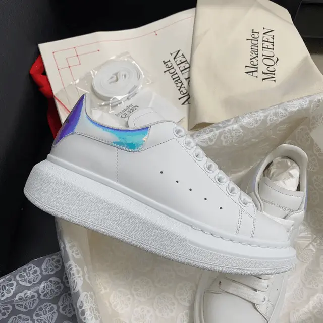 Giày Alexander McQueen Oversized Sneaker 'White Iridescent' 561580-WHVI5-9375 - Ảnh 3
