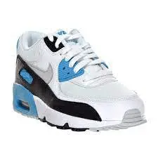 Giày Nike Air Max 90 Mesh GS 'Blue Lagoon' 833418-101 - Ảnh 4