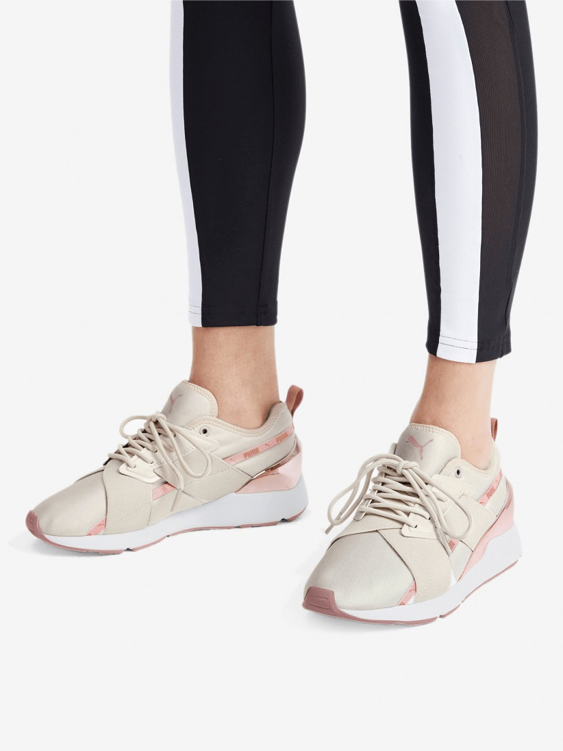 Giày Puma Wmns Muse X-2 Metallic 'Pastel Parchment Rose Gold' 370838-03 - Ảnh 4