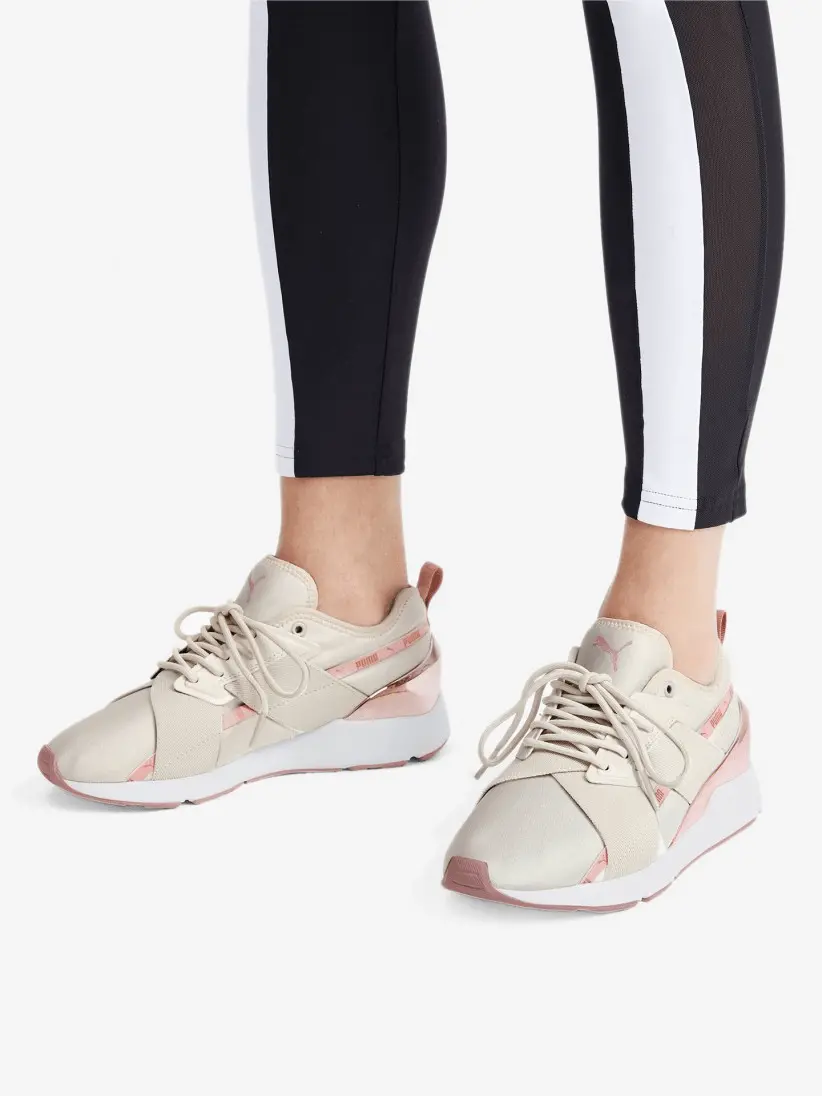 Giày Puma Wmns Muse X-2 Metallic 'Pastel Parchment Rose Gold' 370838-03 - Ảnh 4
