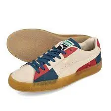 Giày Puma Suede Crepe Patch 'Peyote Blue Red' 381195-01 - Ảnh 5