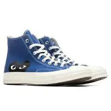 Giày Converse Comme des Garçons PLAY x Chuck 70 High 'Blue Quartz' 171846C - Ảnh 6