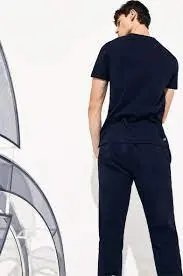 Áo Lacoste Novak Djokovic Croc Print Navy Blue TH4845-525 - Ảnh 4