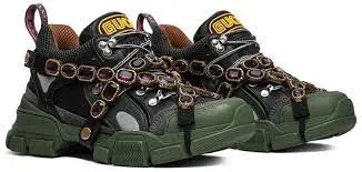 Alternative view of Giày Gucci Wmns Flashtrek Crystals 'Green' 537355-GGZ30-1261