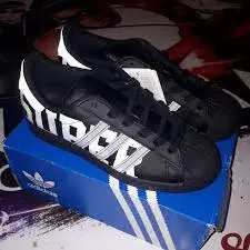 Giày Adidas Superstar Black Big Logo FV3745 - Ảnh 5