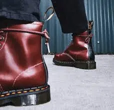 Alternative view of Giày Dr.Martens 1460 Men's Abruzzo Leather Lace Up 'Brown' 26906201
