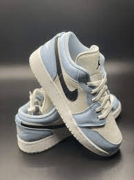 Giày Nike Air Jordan 1 Low GS 'Ice Blue' 554723-401 - Ảnh 6