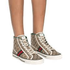 Giày Gucci Tennis 1977 High 'Beige Ebony' 625807-HVK70-9765 - Ảnh 8