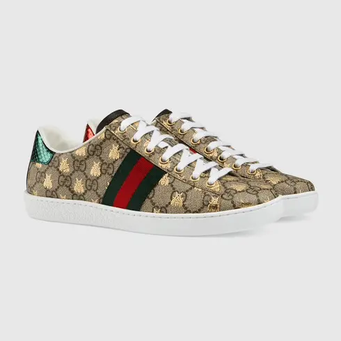 Alternative view of Giày Gucci Wmns Ace GG Supreme 'Bees' 550051-9N050-8465