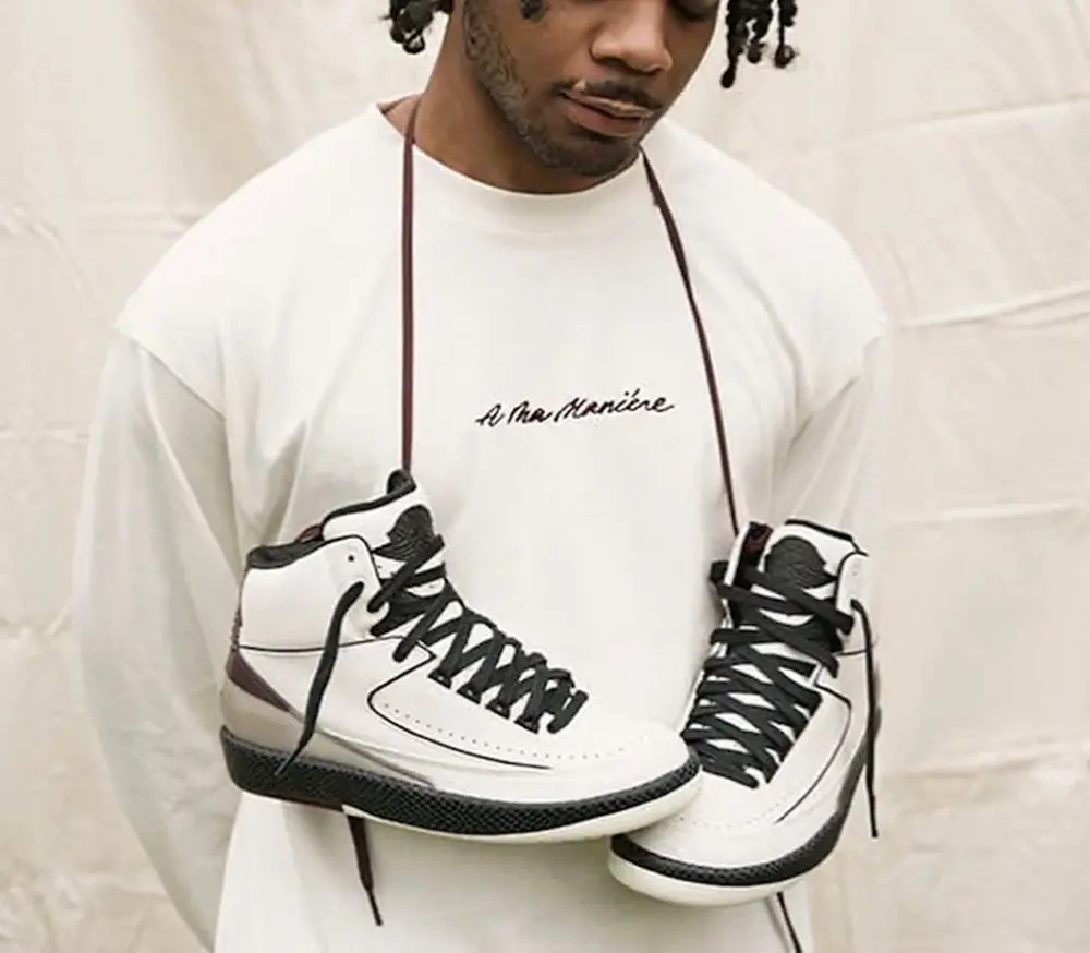 Giày Nike Air Jordan 2 x A Ma Maniére 'Sail' DO7216-100 - Ảnh 4