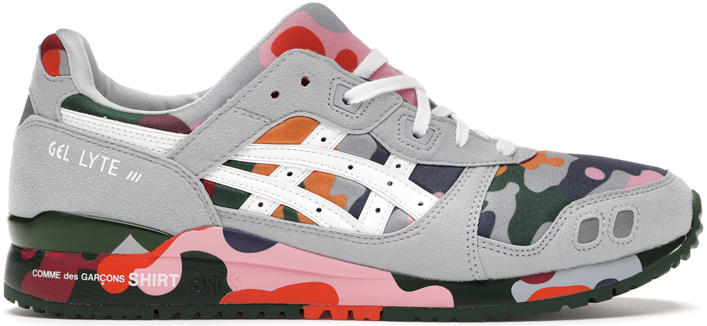 Giày Asics Comme Des Garçons SHIRT x Gel Lyte 3 'Colorful Camo' 1201A132-000