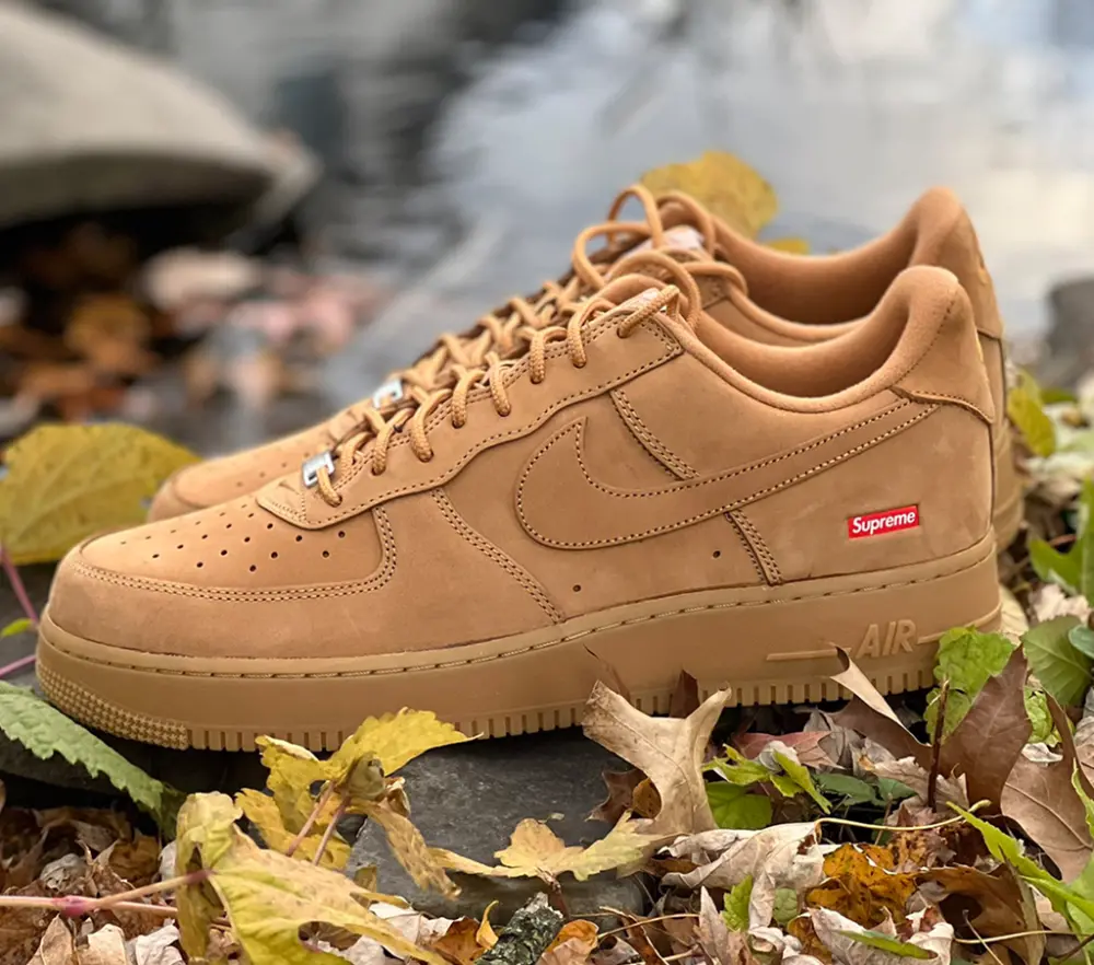 Giày Nike Supreme x Air Force 1 Low SP 'Wheat' DN1555-200 - Ảnh 3