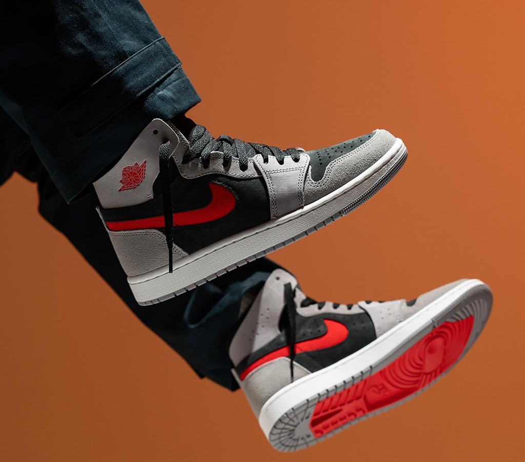 Giày Nike Air Jordan 1 High Zoom Comfort 'Cement Fire Red' DV1307-060 - Ảnh 3