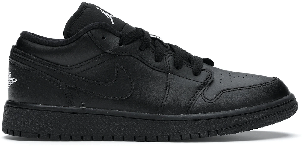 Giày Nike Air Jordan 1 Low GS 'Triple Black' 553560-056