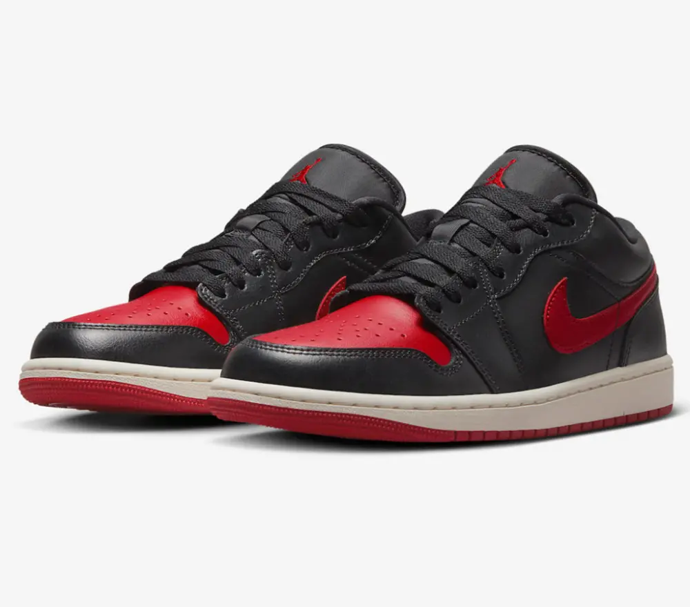 Giày Nike Air Jordan 1 Low 'Bred Sail' DC0774-061 - Ảnh 6