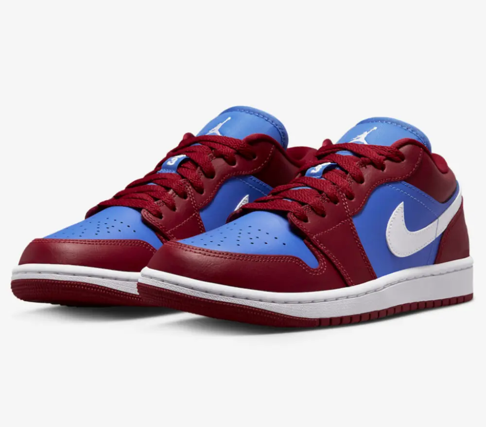 Giày Nike Wmns Air Jordan 1 Low 'Red Blue' DC0774-604 - Ảnh 7