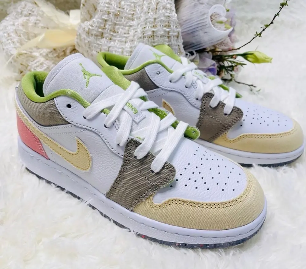 Giày Nike Air Jordan 1 Low GS 'Mutcolor' DJ0341-100 - Ảnh 5