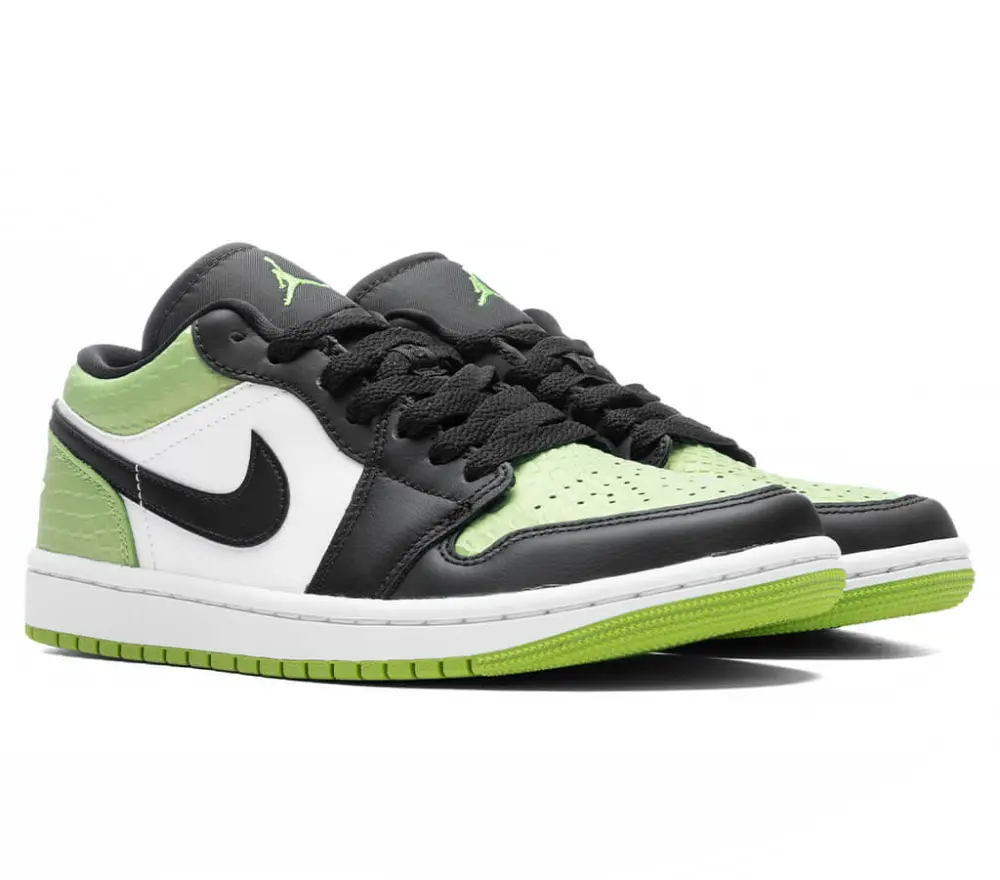 Giày Nike Jordan 1 Low 'Snakeskin Vivid Green' DX4446-301 - Ảnh 4