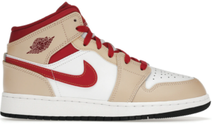 Giày Nike Jordan 1 Mid 'Light Curry Cardinal' 554725-201