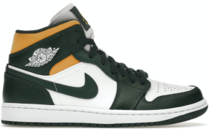 Giày Nike Air Jordan 1 Mid 'Green Yellow' 554724-371