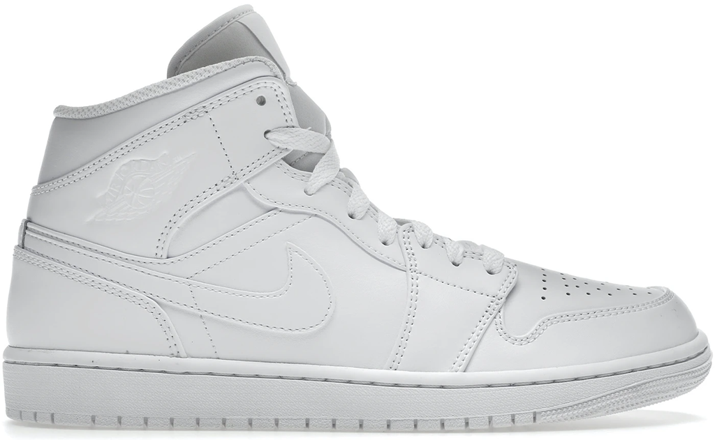 Giày Nike Air Jordan 1 Mid 2022 'Triple White' 554724-136