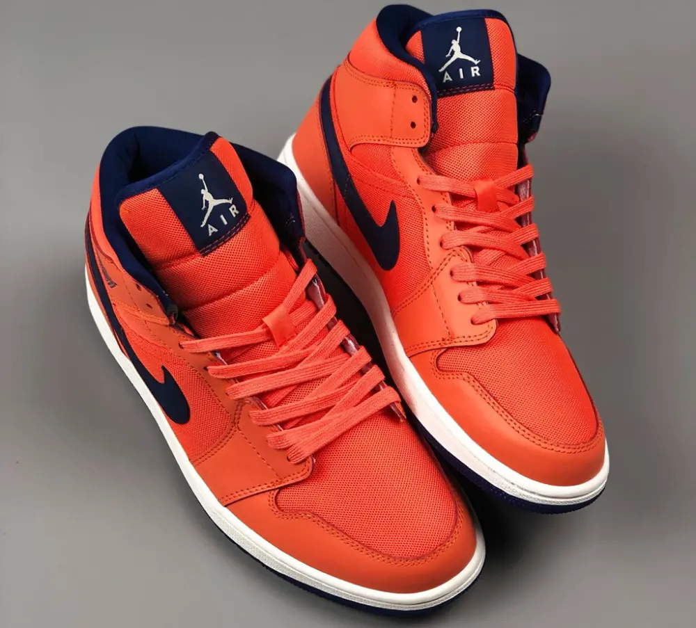 Giày Nike Air Jordan 1 Mid Turf 'Orange Blue Void' CD7240-804 - Ảnh 5