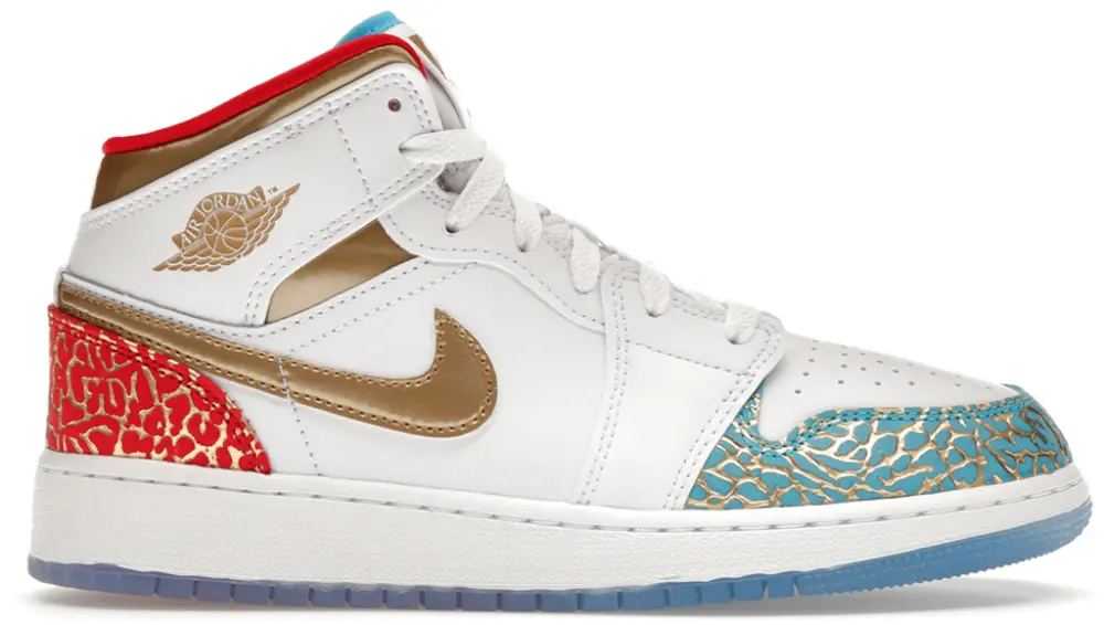 Giày Nike Air Jordan 1 Mid UNC to Chicago 'Blue' FB2212-100