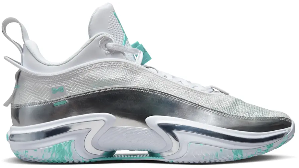 Giày Nike Air Jordan 36 Low Guo Ailun ‘White Silver Black’ DM9032-130