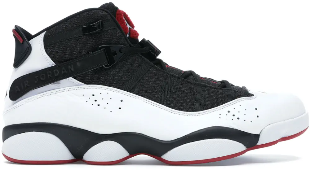 Giày Nike Jordan 6 Rings Black White Red 322992-012