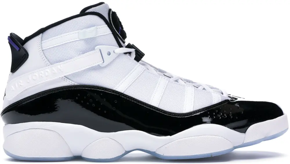 Giày Nike Air Jordan 6 Rings Concord 'White Black' 322992-104