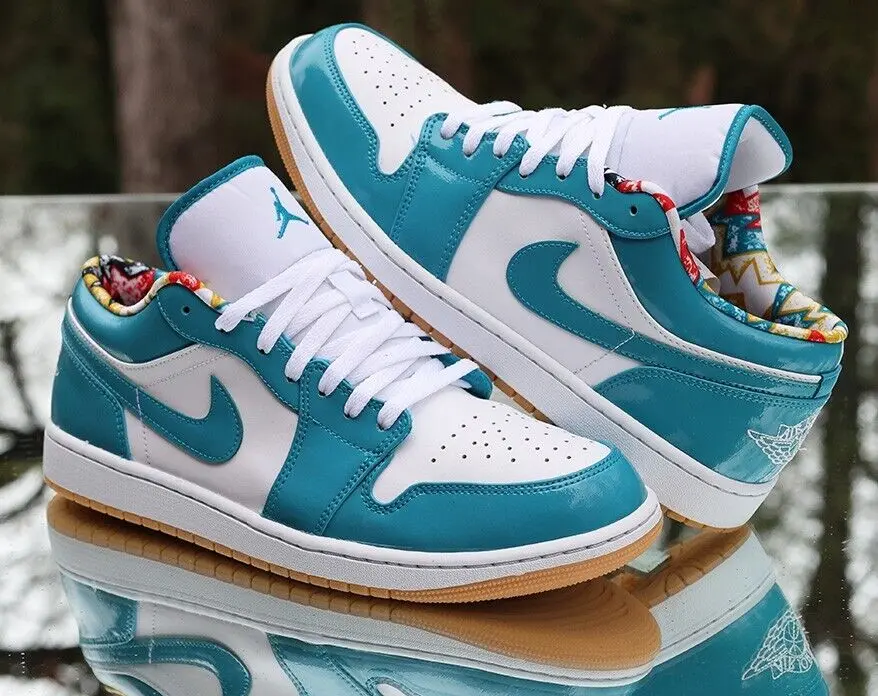 Giày Nike Air Jordan 1 Low SE GS 'Barcelona' DM0589-400 - Ảnh 4