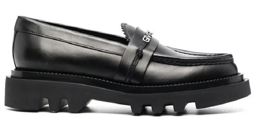 Giày Givenchy Elba Loafers In Leather 'Black' BE200XE0XV-001
