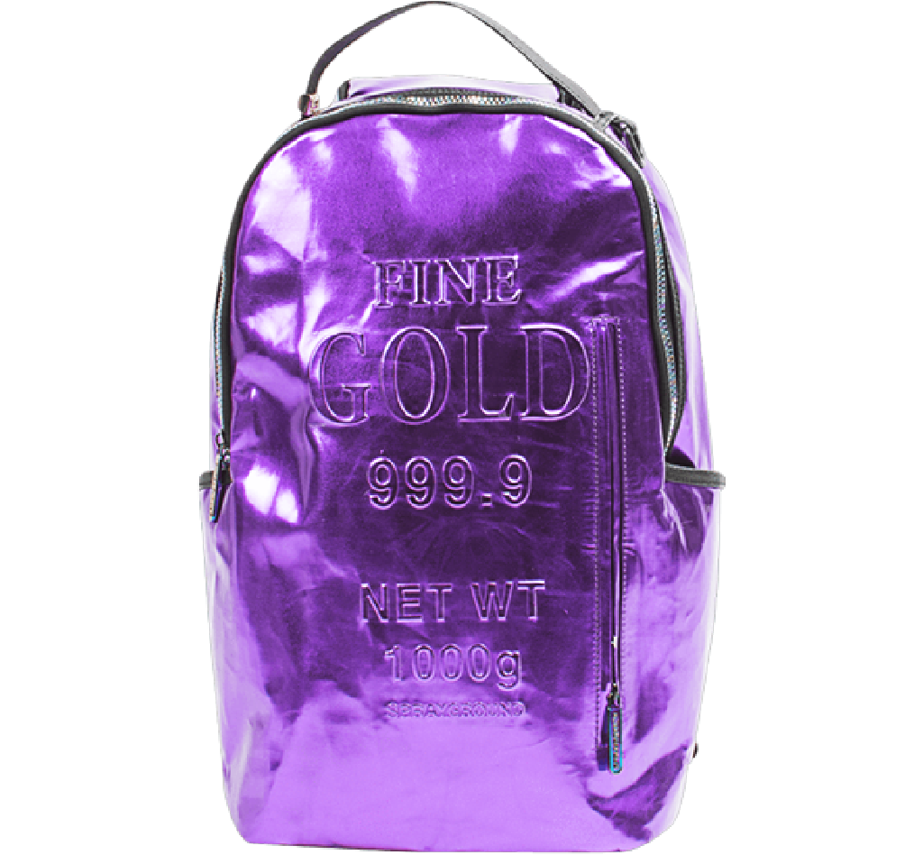 Balo Sprayground Purple Fine Gold Backpack
