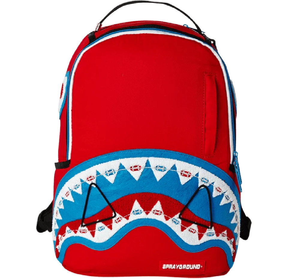 Balo Sprayground Braces Shark Red
