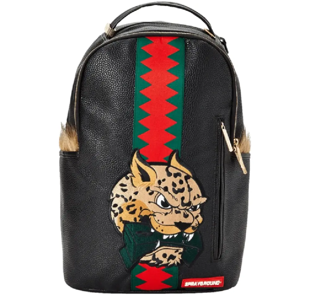 Balo Sprayground Leopard Fur Money