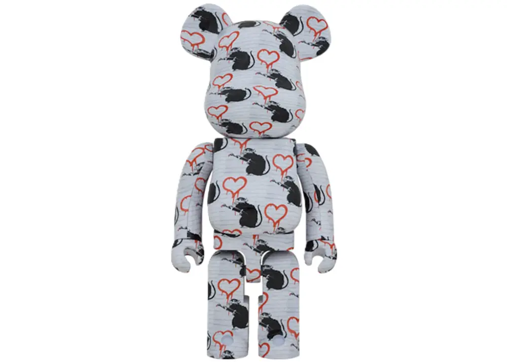 Mô Hình Brandalism Bearbrick 1000% 'Love Rat' 96341-LRT-1000