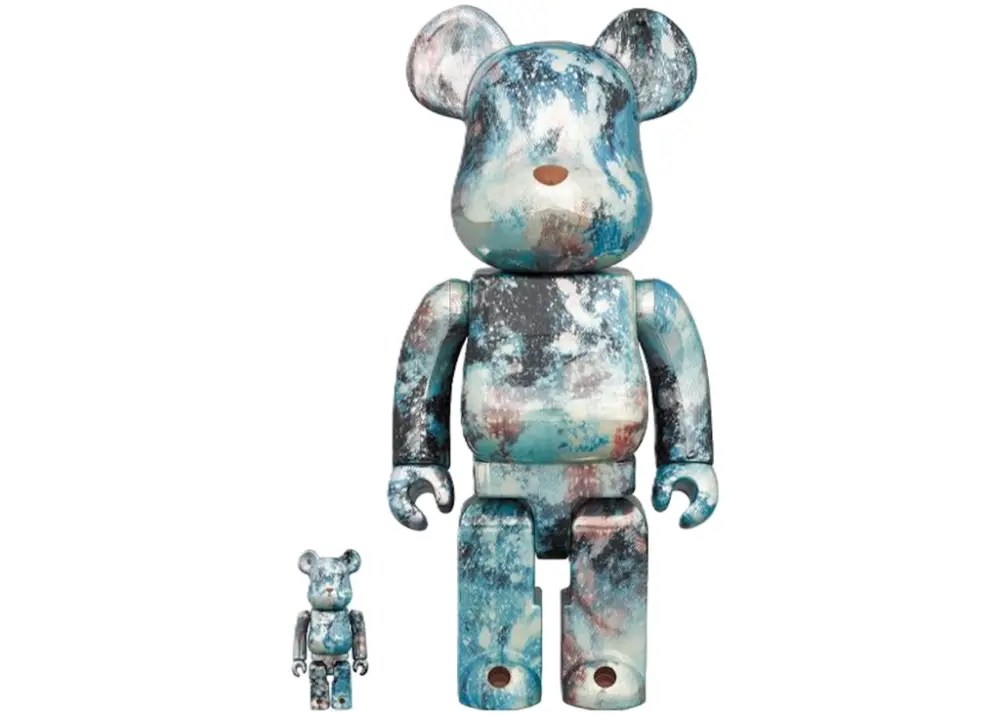 Mô hình Bearbrick Pushead Silver 400% + 100%