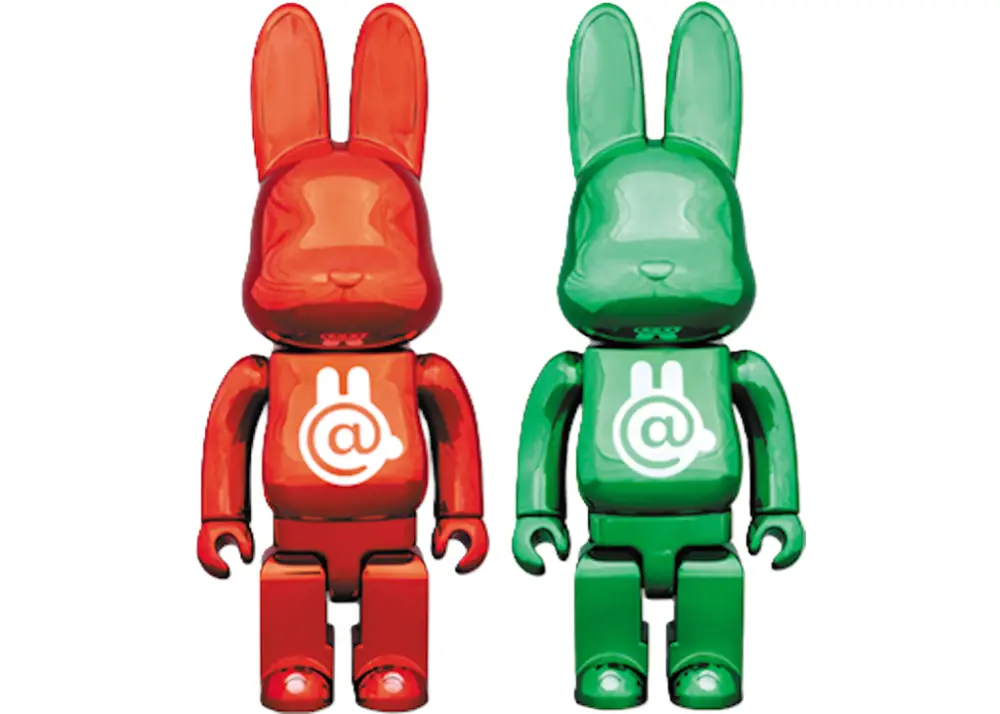 Mô Hình Bearbrick Rabbrick 'Red Green Chrome' 400%