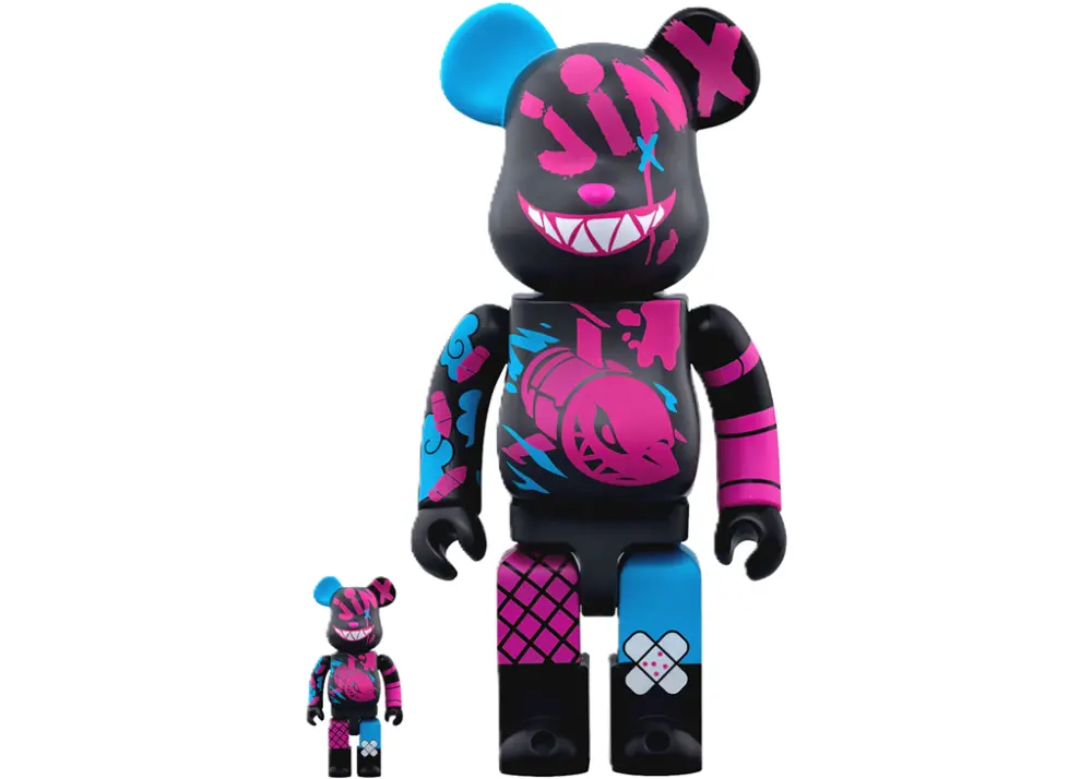 Mô hình Bearbrick × LOL Jinx 100% & 400%