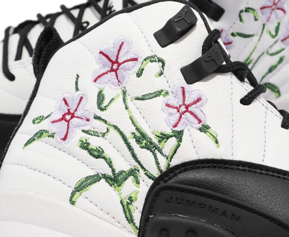 Giày Nike Air Jordan 12 Retro GS 'Floral' DR6956-100 - Ảnh 5