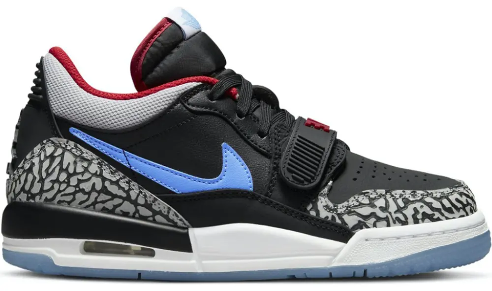 Giày Nike Air Jordan Legacy 312 Low GS 'Black Valor Blue' CD9054-004