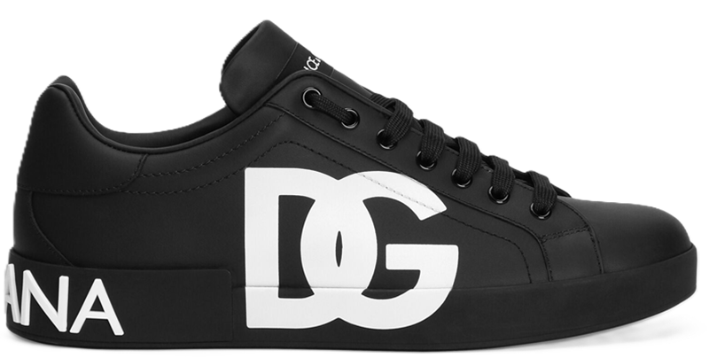 Giày Dolce & Gabbana DG Logo Print 'Black' CS1772AC3308B956