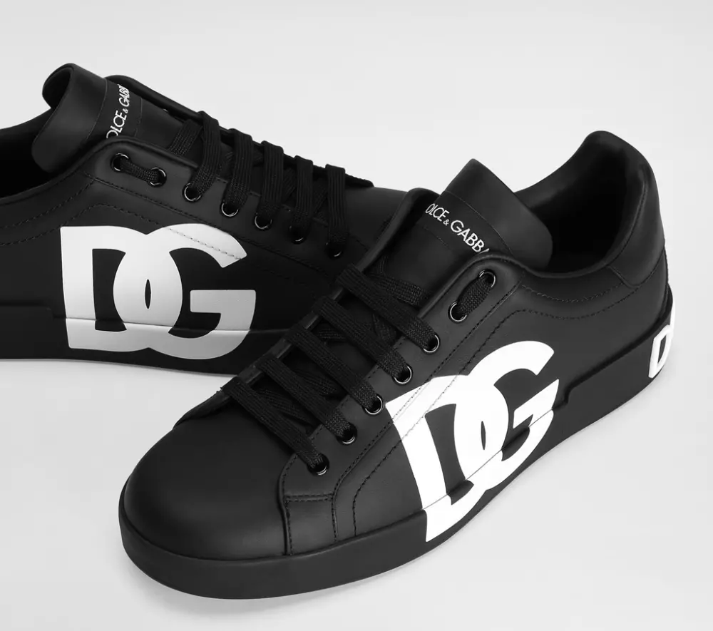 Giày Dolce & Gabbana DG Logo Print 'Black' CS1772AC3308B956 - Ảnh 3