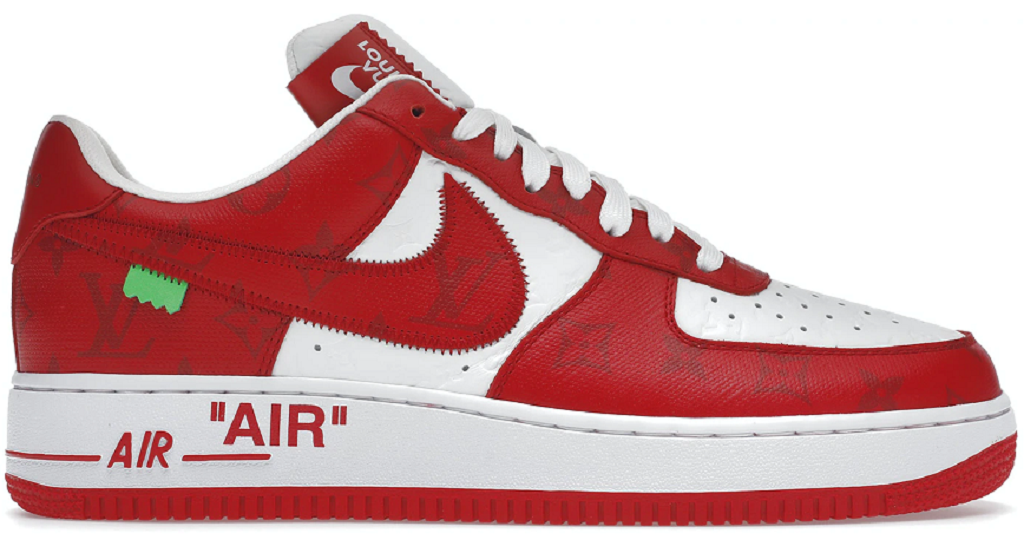 Giày Nike Air Force 1 Low x Louis Vuitton Virgil Abloh 'White Red' CT1741-002