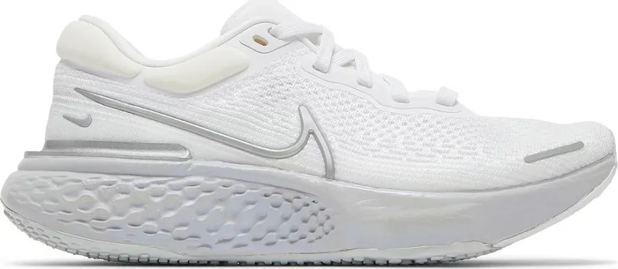 Giày Nike ZoomX Invincible Run Flyknit 'White Metallic Silver' CT2229-101