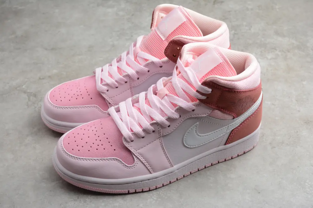 Giày Nike Air Jordan 1 Mid 'Digital Pink' CW5379-600 - Ảnh 5