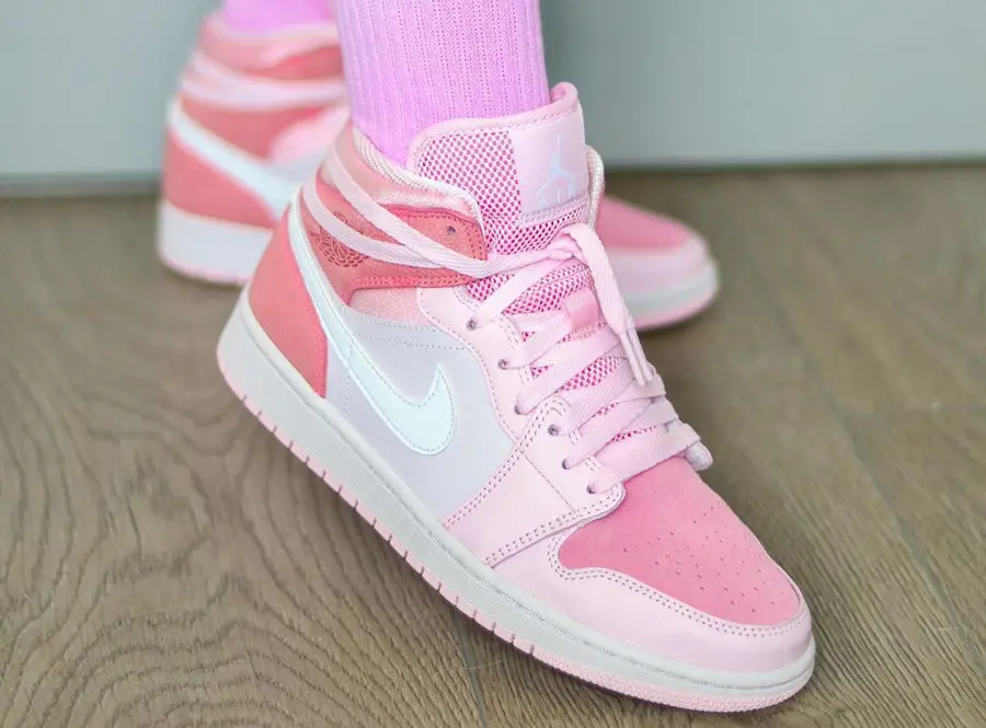 Giày Nike Air Jordan 1 Mid 'Digital Pink' CW5379-600 - Ảnh 7