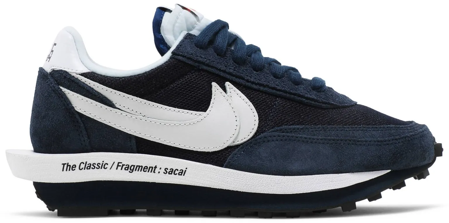Giày Nike Fragment Design x sacai x Waffle 'Blackened Blue' DH2684-400